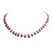 Necklace Pearl Strand Vintage Bead Ruby Freshwater Natural 1 Line Handmade B287